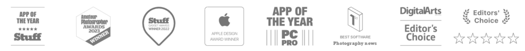 Quelques prix gagnés par Affinity pour ses logiciels de retouche photo, de design et de mise en page.