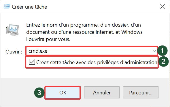 vider le cache-gestionnaire des tâches-cmd