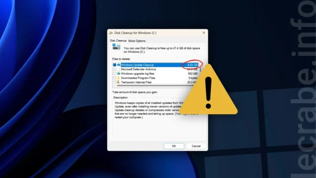 Windows 11 24H2 : un cache de 8,63 Go impossible à supprimer ! Microsoft prépare un correctif