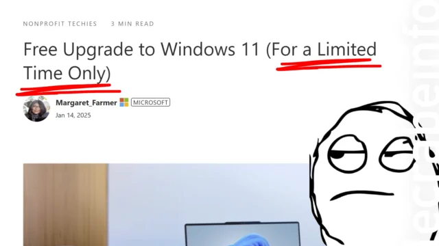 Microsoft tente le bluff en déclarant que la mise à jour gratuite vers Windows 11 est limitée dans le temps