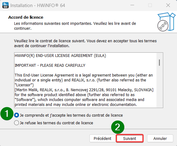 afficher la température du processeur (CPU) dans la barre des tâches-processus d'installation