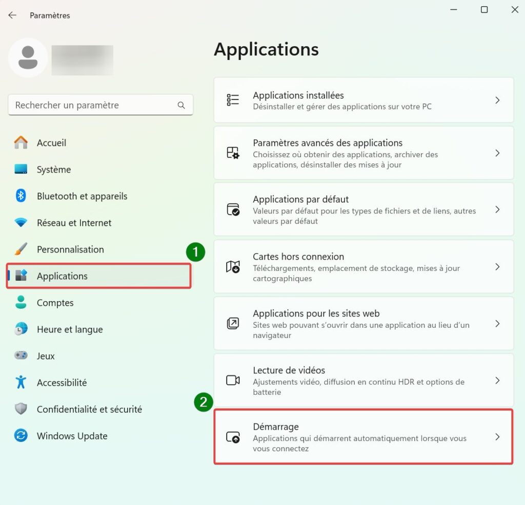 lancer un programme au démarrage de Windows 11_paramètres de windows