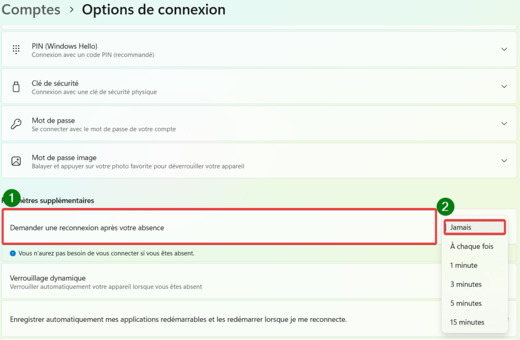 supprimer le mot de passe au démarrage du PC-demander une connexion