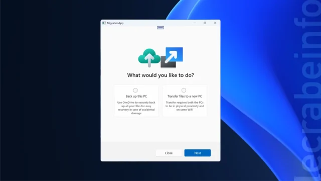 MigrationApp : Microsoft prépare une application pour transférer ses données entre deux PC Windows