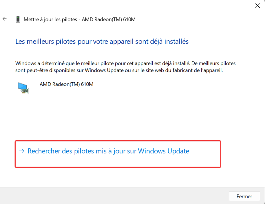 Comment faire les mises à jour sur Windows 11 ? Rechercher des pilotes mis à jour sur Windows Update.