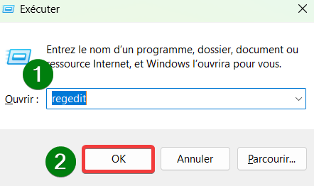 supprimer le mot de passe au démarrage du PC-regedit