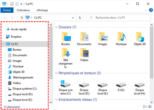 Screenshot 20250329 at 173227 Volet de gauche de lExplorateur de fichier a disparu 2 mthodes simples