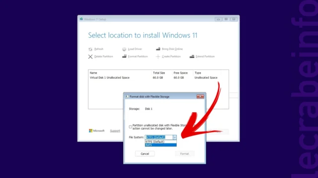 Windows 11 : le programme d’installation proposera bientôt le choix entre NTFS et ReFS