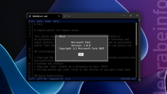 Microsoft lance Edit : un nouvel éditeur de texte en ligne de commande pour Windows