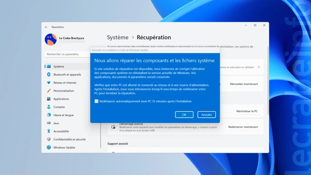 Réinstaller Windows 11 via Windows Update (nouvelle méthode)