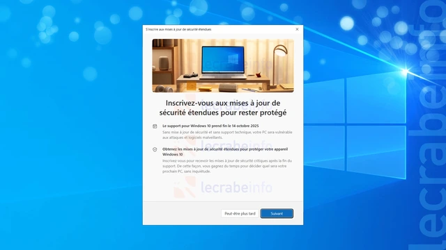 Windows 10 : tout savoir sur le programme ESU (Extended Security Updates)