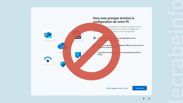 Windows 11 : désactiver « Finalisez la configuration de votre appareil »
