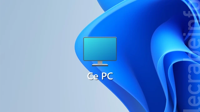Windows 11 : afficher l&rsquo;icône « Ce PC » sur le Bureau