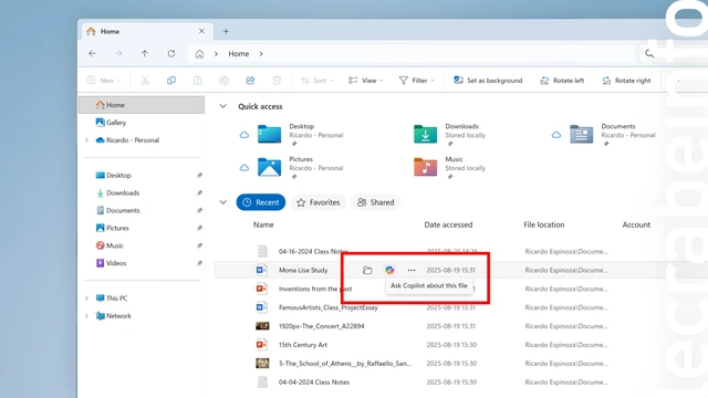 Windows 11 : l&rsquo;Explorateur de fichiers gagne des raccourcis au survol de la souris, et plus encore (Insider Preview)