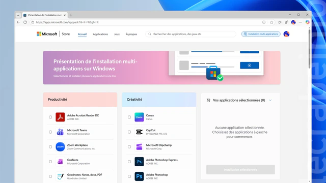 Microsoft Store : installer plusieurs applications en même temps, c&rsquo;est maintenant possible !