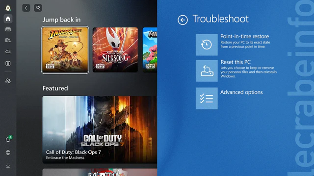 Windows 11 : Xbox Full Screen Experience, Point-in-Time Restore… ce qui arrive bientôt (Insider Preview)