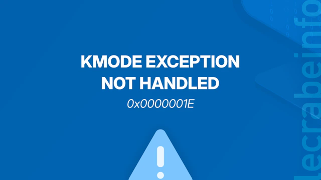 Corriger l&rsquo;erreur « KMODE EXCEPTION NOT HANDLED » (BSOD) sur Windows