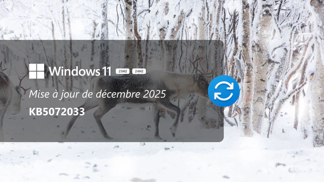 Windows 11 : la mise à jour de décembre 2025 (KB5072033) est disponible, quoi de neuf ?