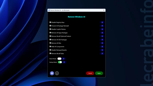 Remove Windows AI : supprimer toutes les fonctionnalités IA de Windows 11