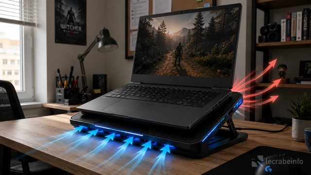 PC portable : faut-il utiliser un support ventilé pour faire baisser la température ?