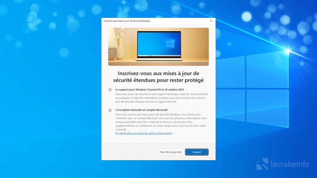 Surprise : Microsoft prolonge discrètement les mises à jour de sécurité de Windows 10 jusqu&rsquo;en 2027