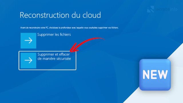 Windows 11 : Cloud rebuild ajoute l’effacement sécurisé et la réinstallation à distance